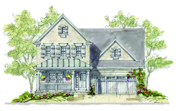 Full Rendering for House Plan #154558