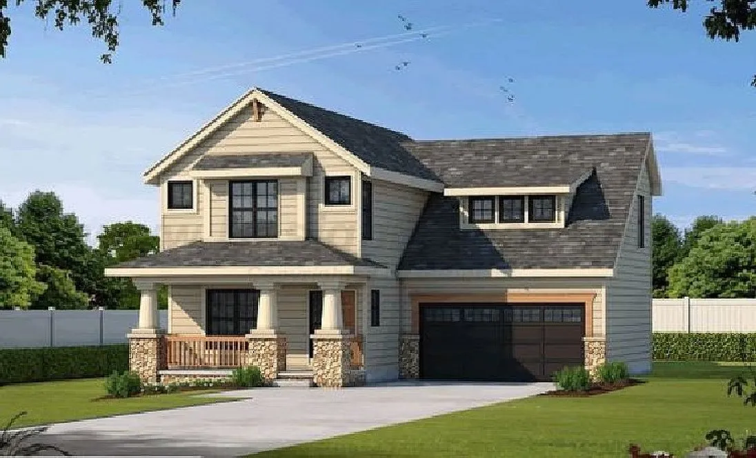 Full Rendering for House Plan #155558