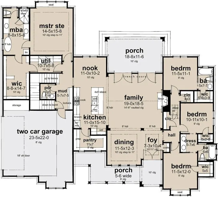 Main Floor Plan for House Plan #644042