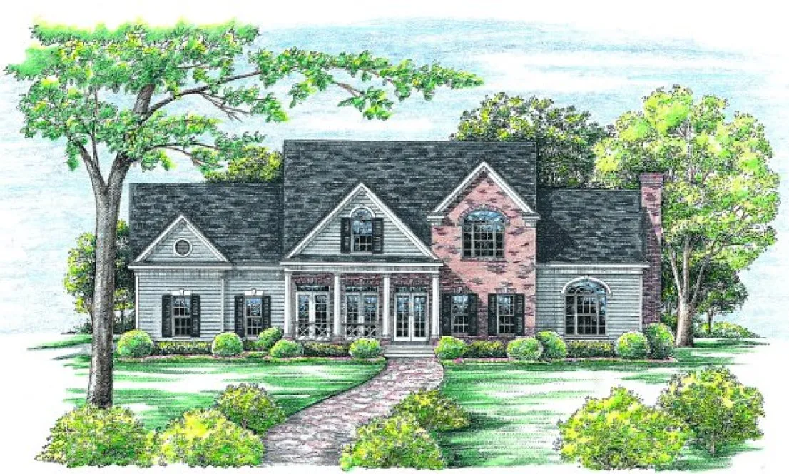 Full Rendering for House Plan #151619