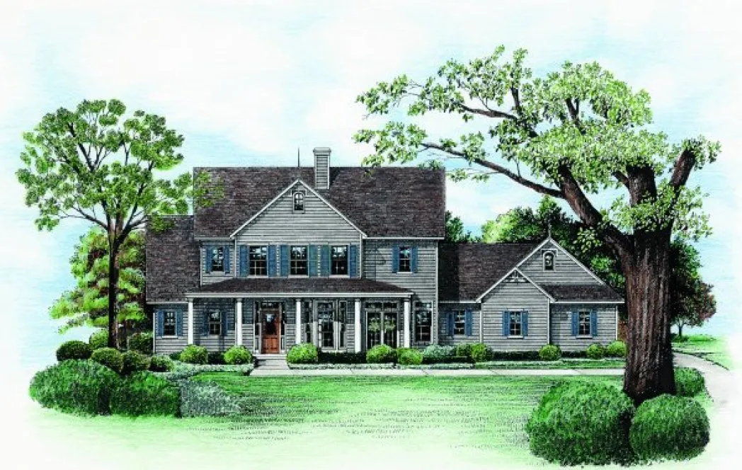 Full Rendering for House Plan #156619