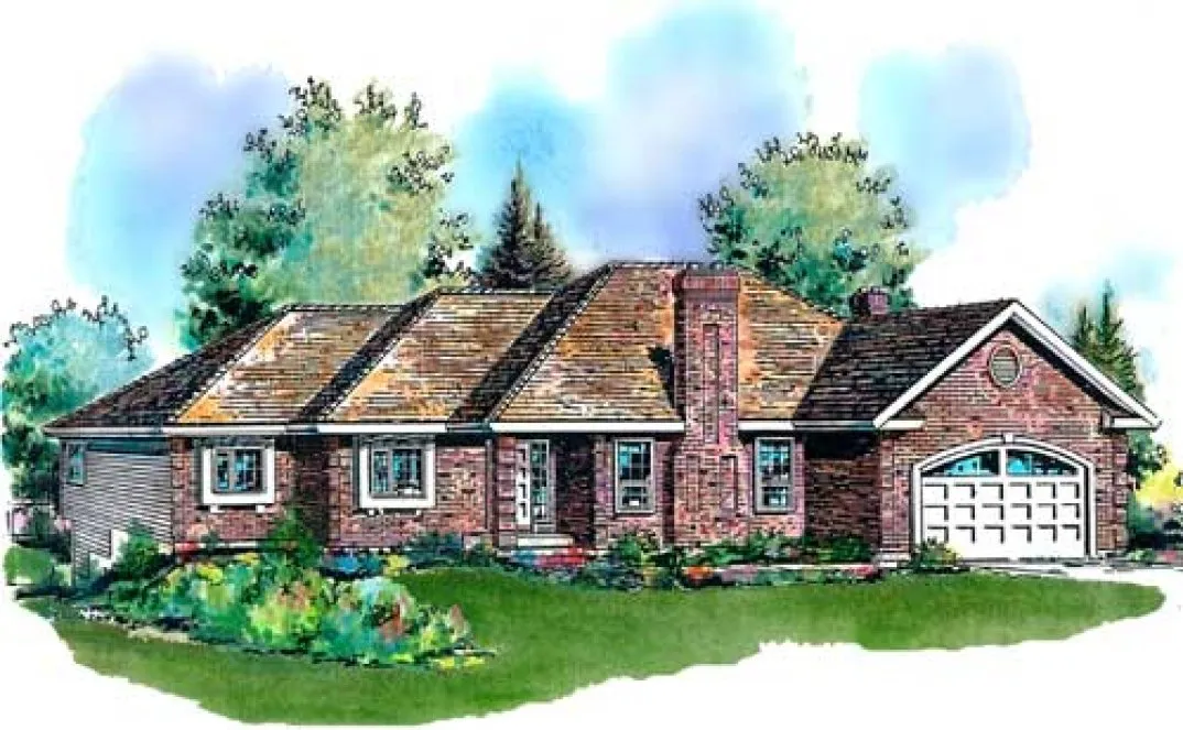 Full Rendering for House Plan #134109