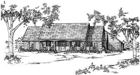 Full Rendering for House Plan #370165