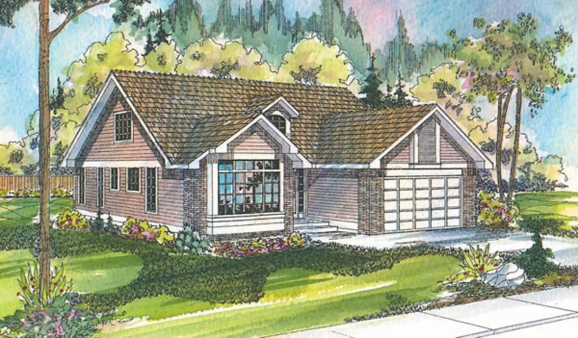 Full Rendering for House Plan #342101