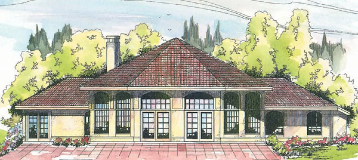 Full Rendering for House Plan #347301