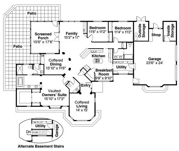 Main Floor Plan for House Plan #343501