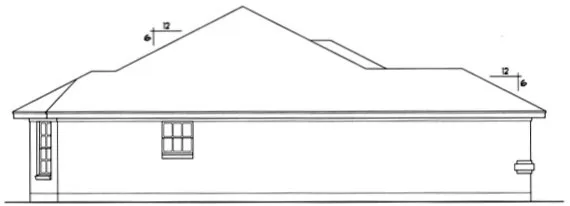 Left Elevation for House Plan #446911