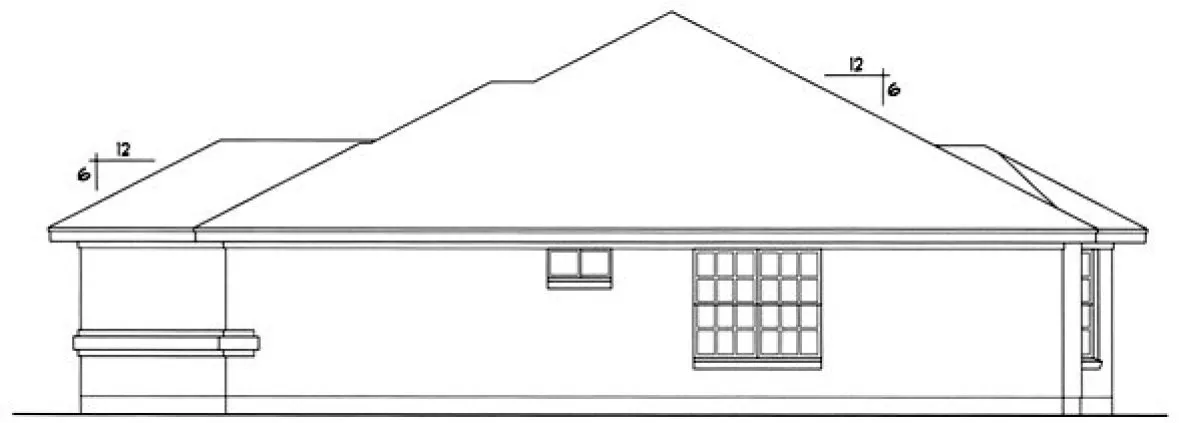 Right Elevation for House Plan #446911