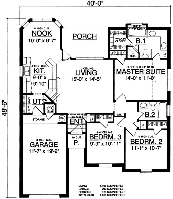 Main Floor Plan for House Plan #446911