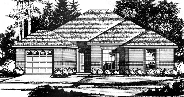 Full Rendering for House Plan #446911