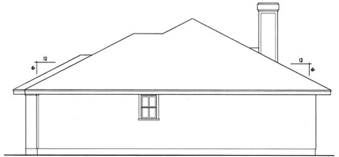 Right Elevation for House Plan #440121