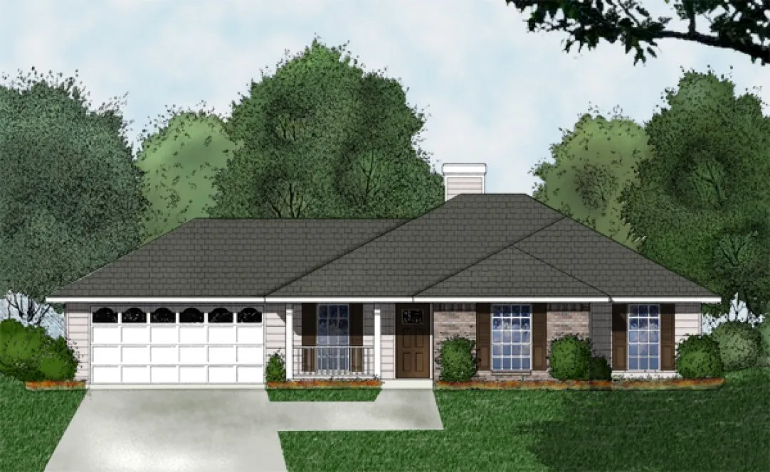 Full Rendering for House Plan #440121