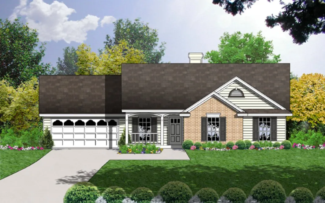 Full Rendering for House Plan #442221