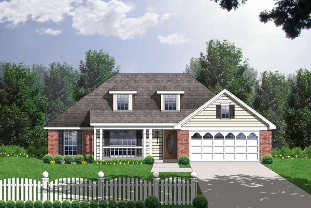 Full Rendering for House Plan #443221