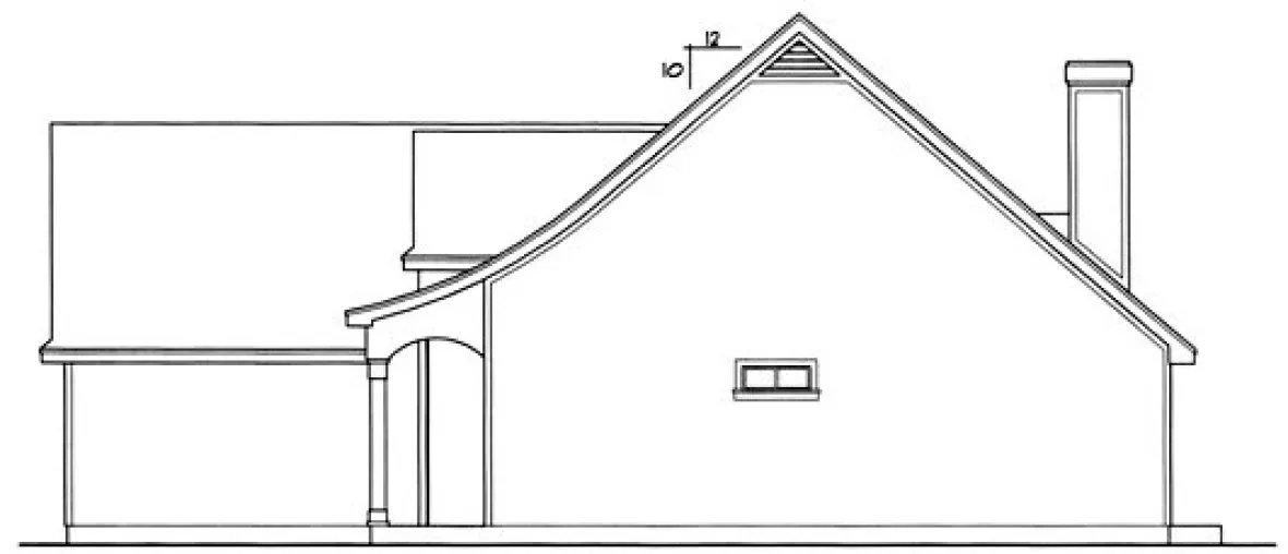Right Elevation for House Plan #444731