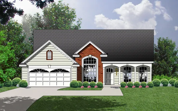 Full Rendering for House Plan #444731