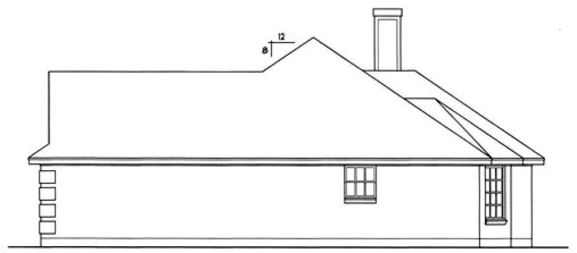 Right Elevation for House Plan #446731