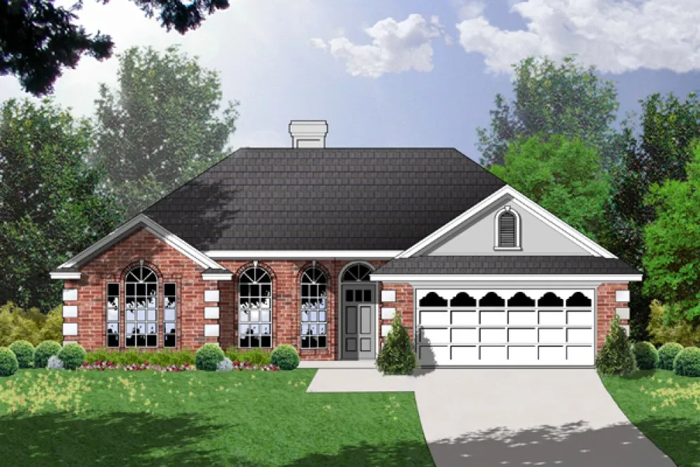 Full Rendering for House Plan #446731