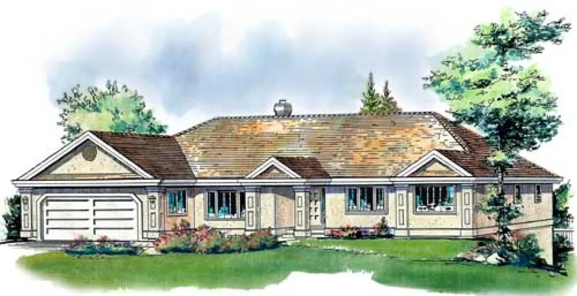 Full Rendering for House Plan #134209