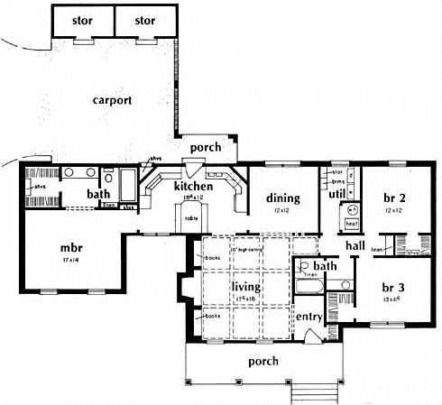 Main Floor Plan for House Plan #375506