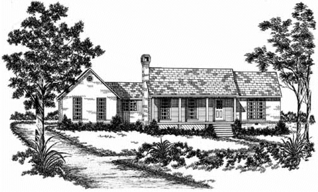 Full Rendering for House Plan #375506
