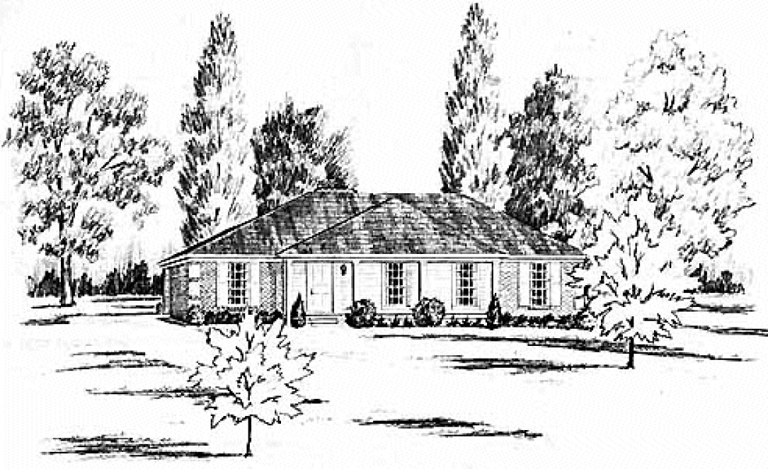 Full Rendering for House Plan #378570