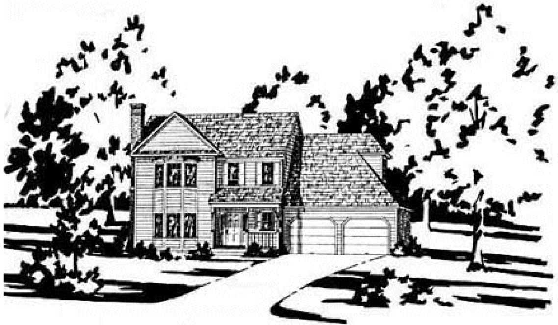 Full Rendering for House Plan #371067