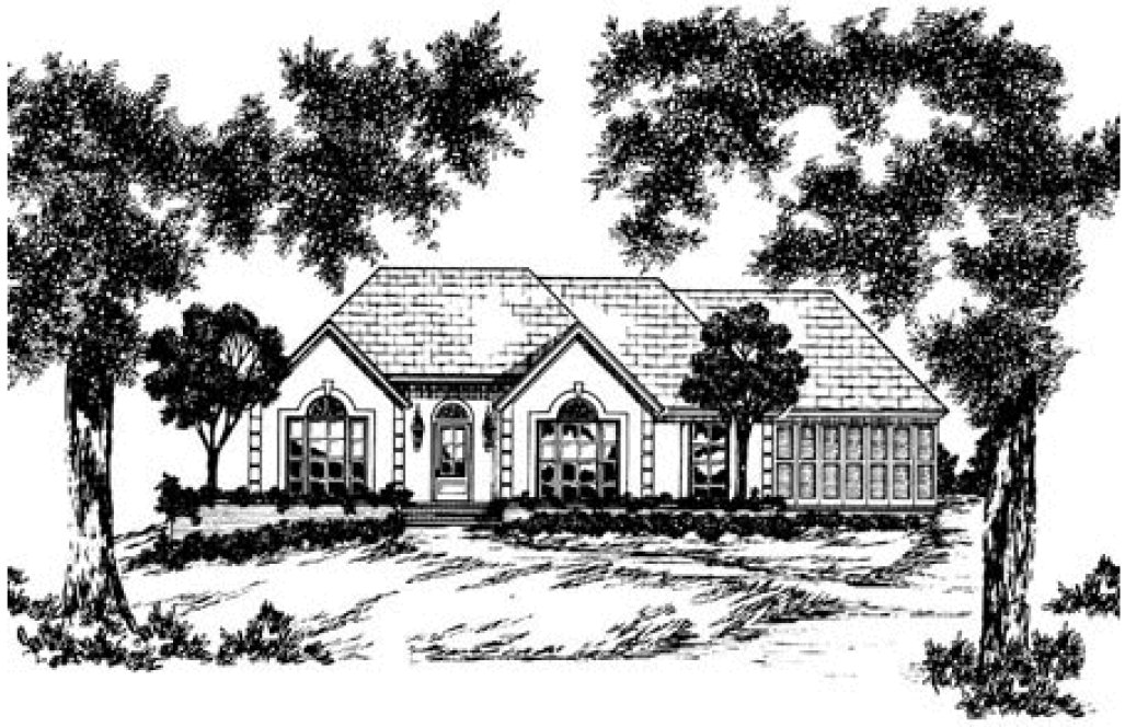 Full Rendering for House Plan #377671