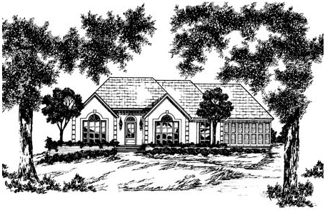 Full Rendering for House Plan #377671