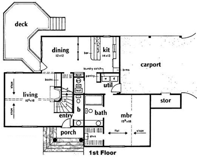 Main Floor Plan for House Plan #378671
