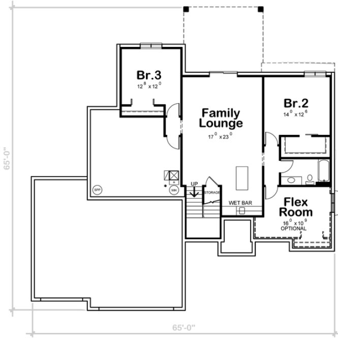 Basement Plan for House Plan #154081