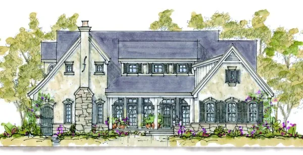 Full Rendering for House Plan #153512