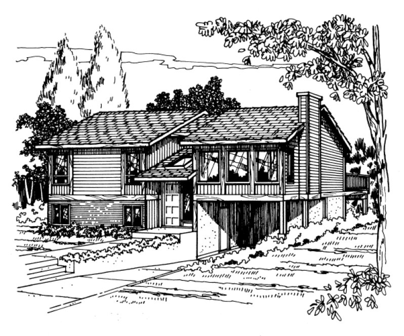 Full Rendering for House Plan #200268
