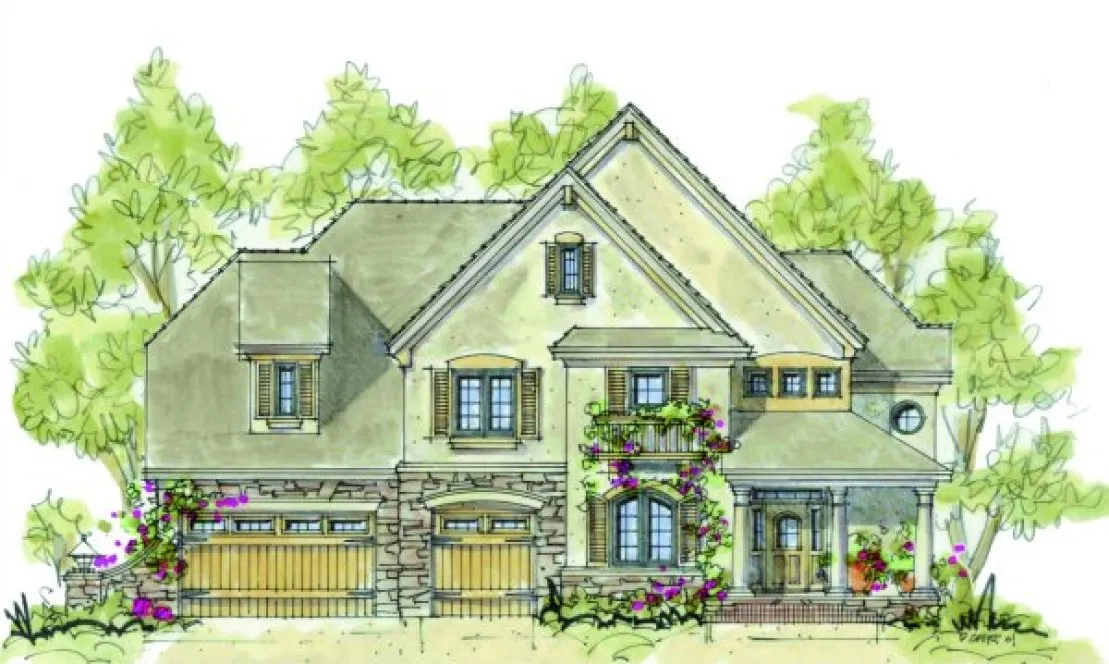 Full Rendering for House Plan #154512