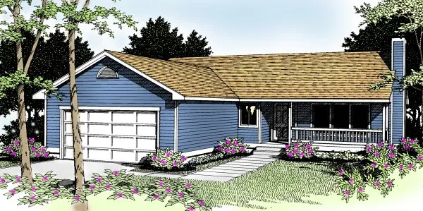 Full Rendering for House Plan #234119