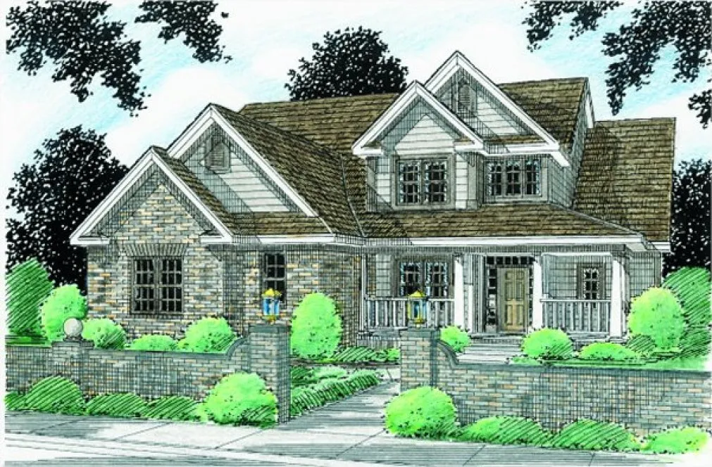 Full Rendering for House Plan #241042