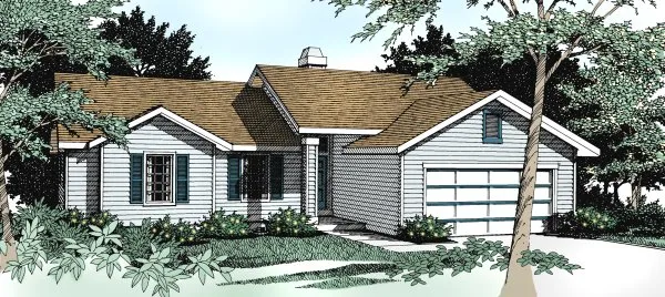 Full Rendering for House Plan #238119