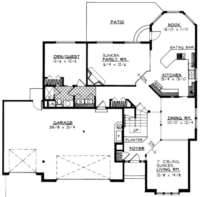 Main Floor Plan for House Plan #231219