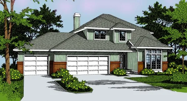 Full Rendering for House Plan #231219