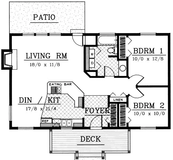 Main Floor Plan for House Plan #233129