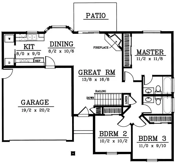 Main Floor Plan for House Plan #236129