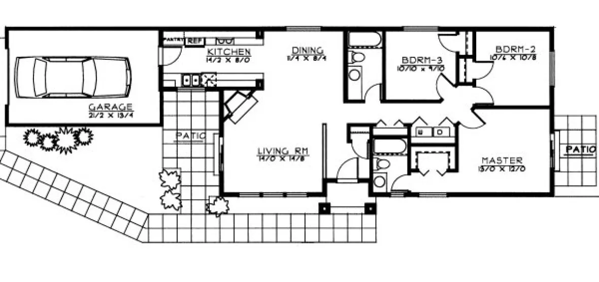 Main Floor Plan for House Plan #237129