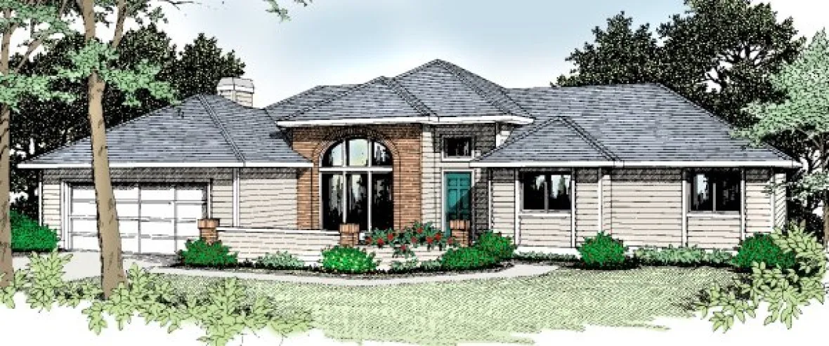 Full Rendering for House Plan #238129
