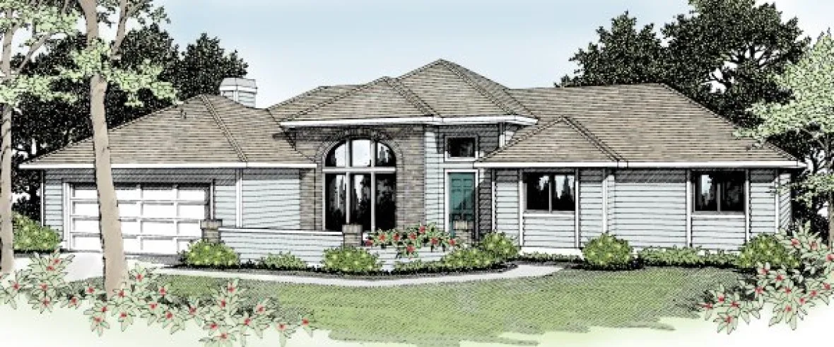 Full Rendering for House Plan #231112