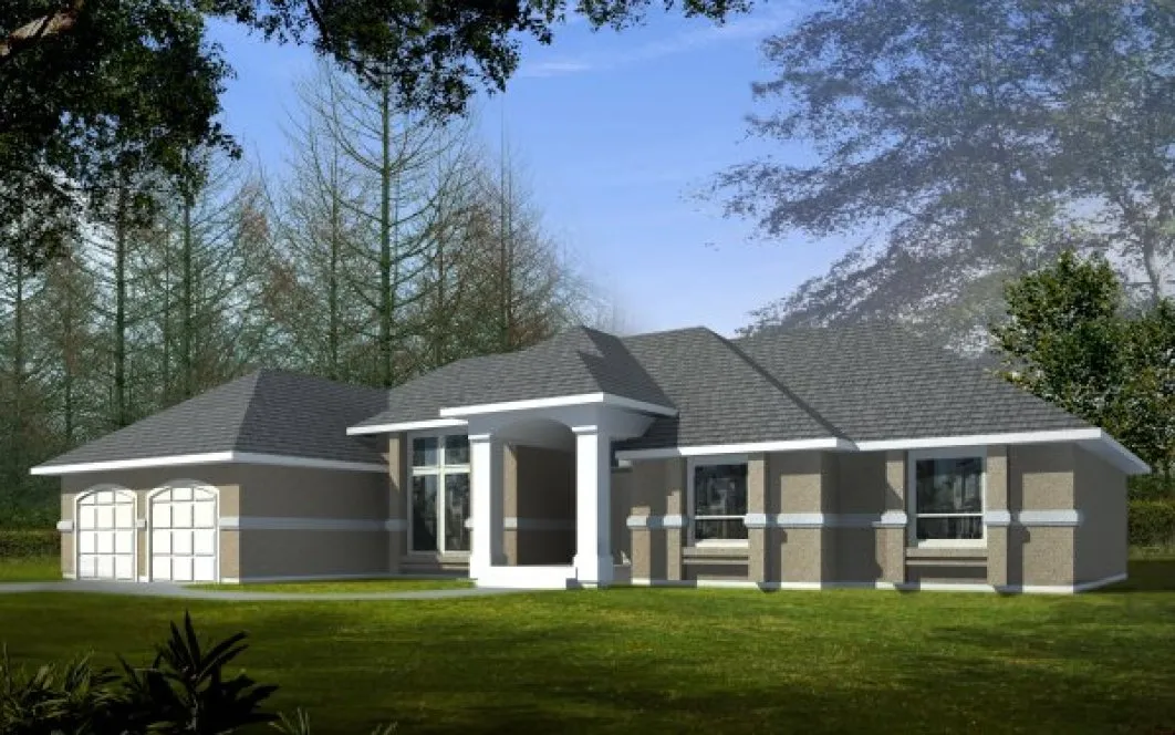 Full Rendering for House Plan #235112