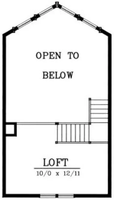 Second Floor Plan for House Plan #231022