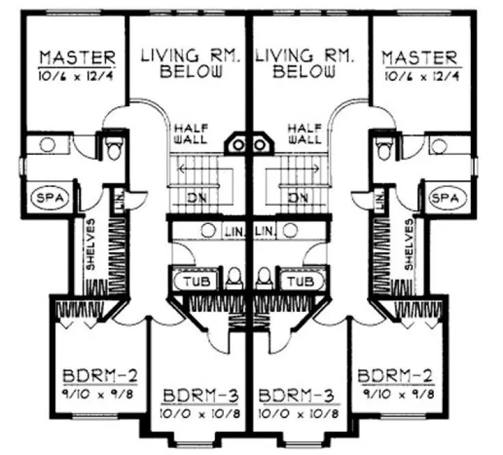 Second Floor Plan for House Plan #233229