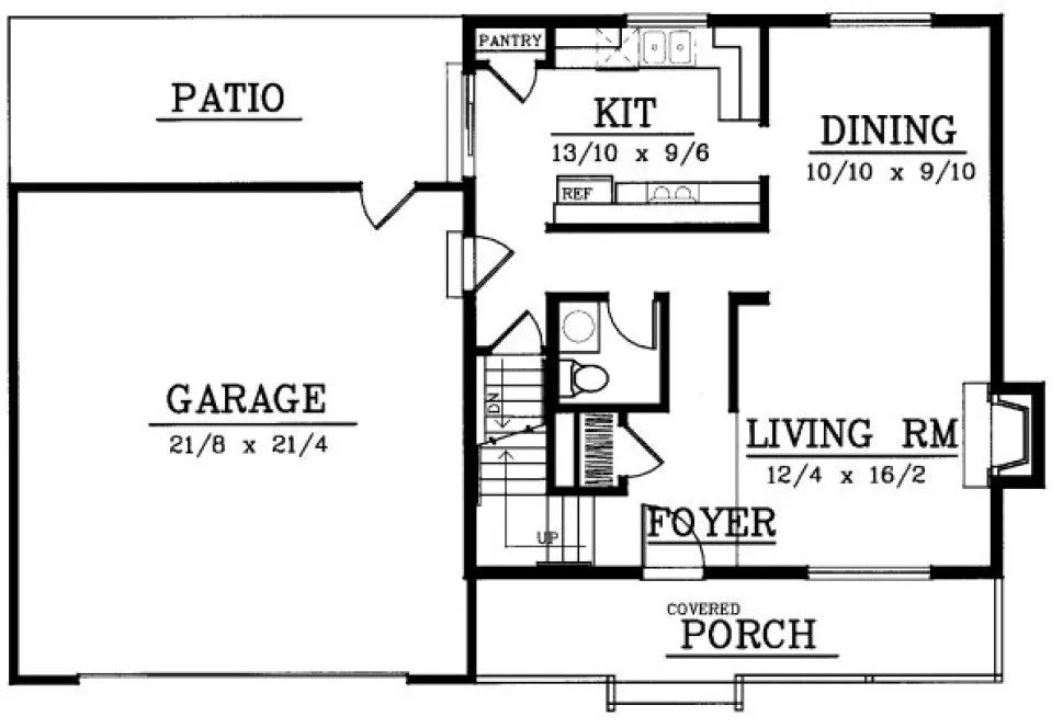Main Floor Plan for House Plan #231122