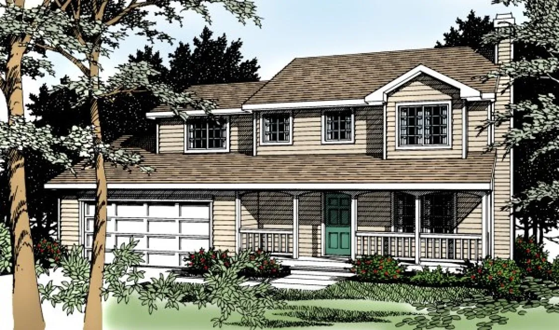 Full Rendering for House Plan #231122