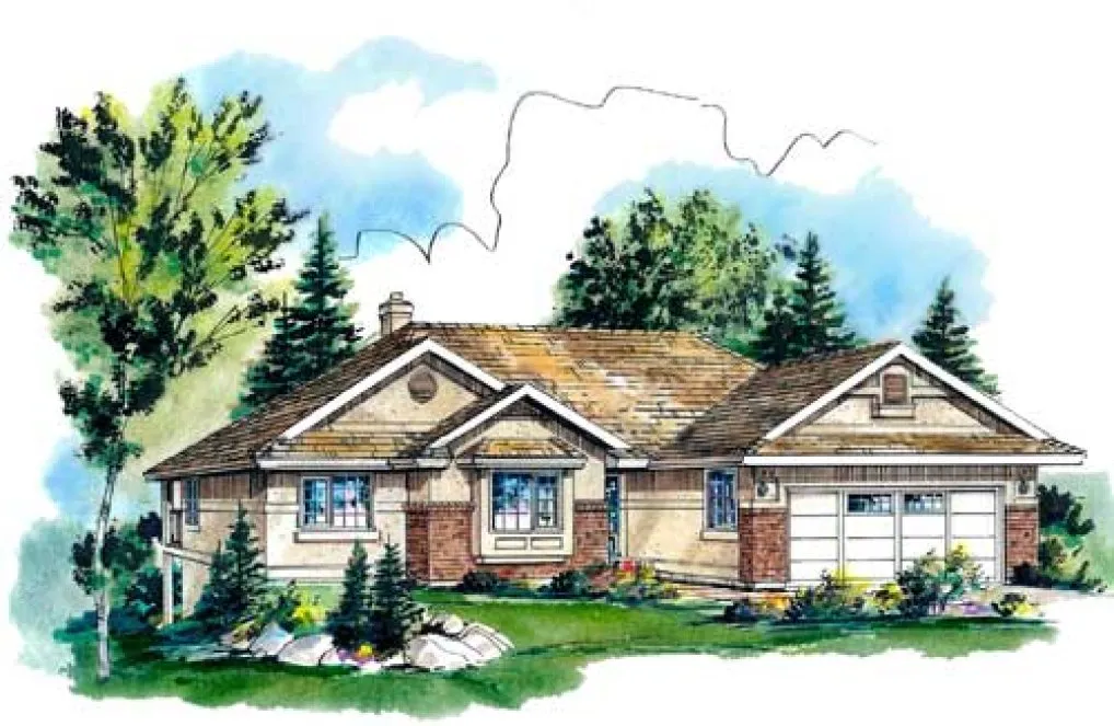 Full Rendering for House Plan #138324
